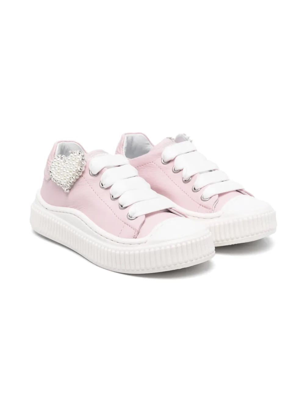 heart-patch sneakers