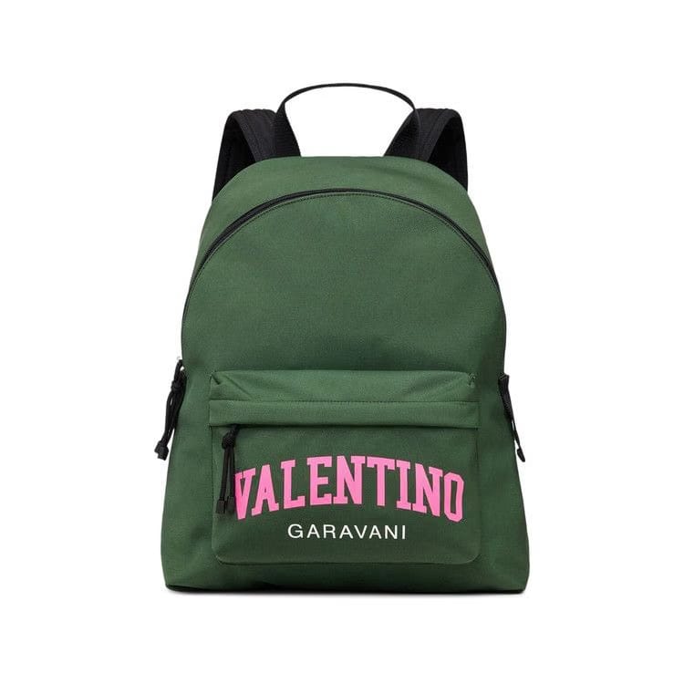 Valentino Garavani University Nylon Backpack Green/Pink