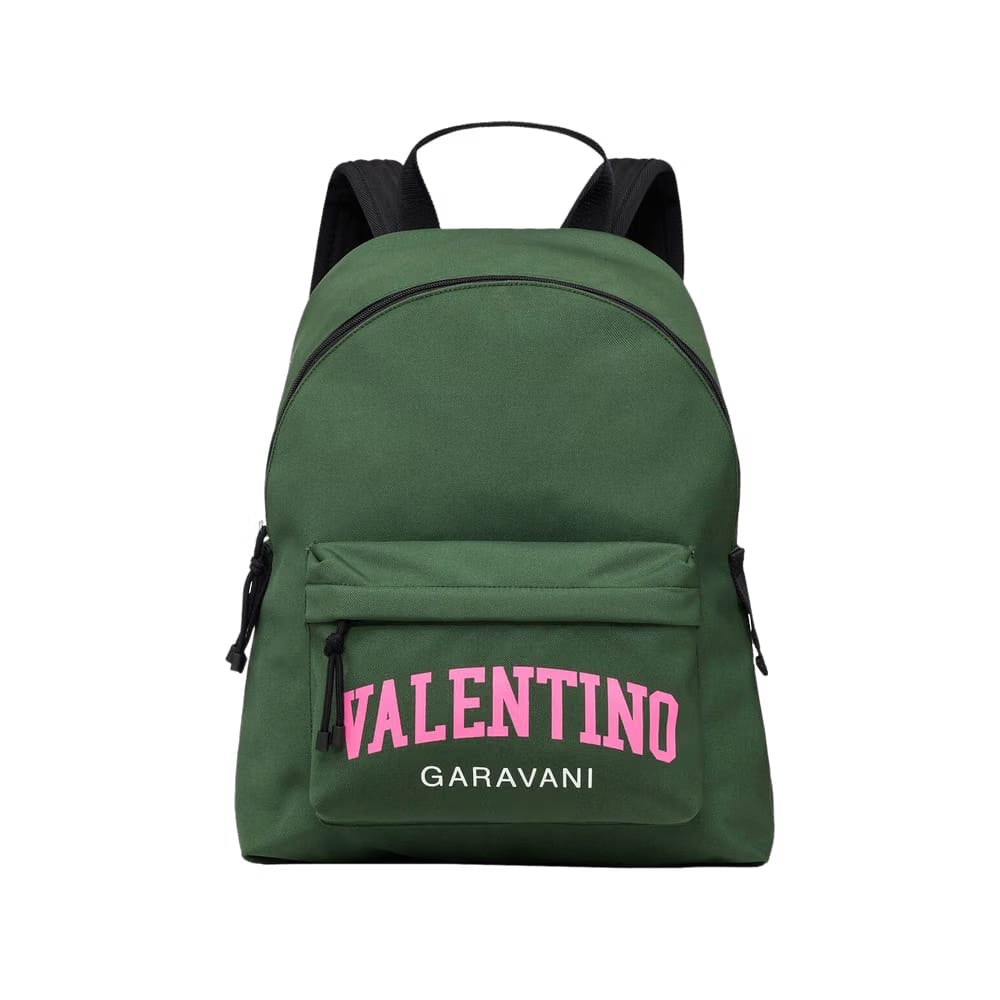 Valentino Garavani University Nylon Backpack Green/Pink