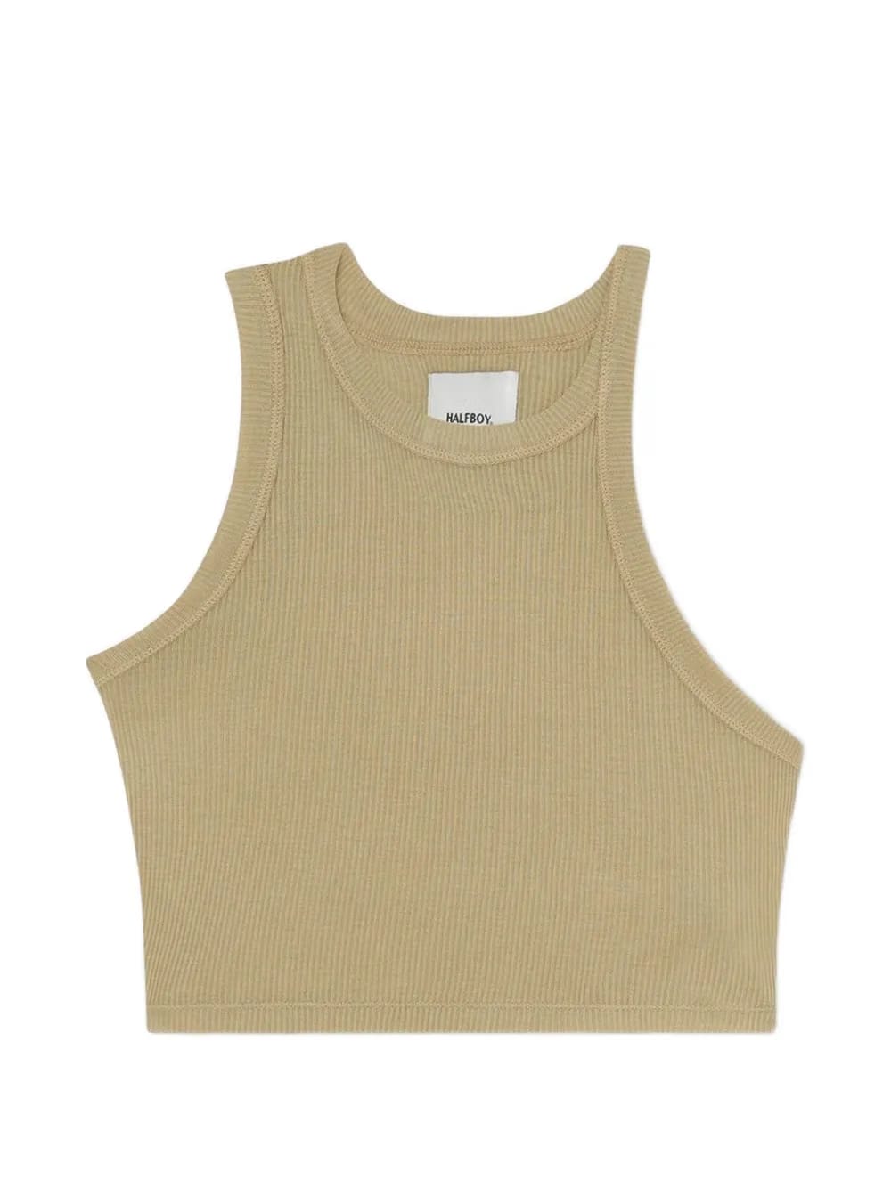 ribbed-knit crop top