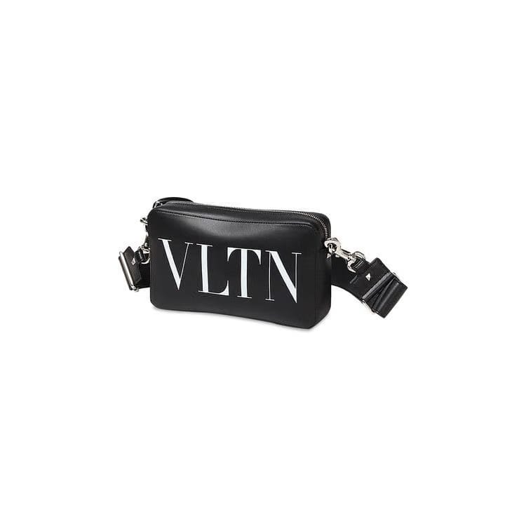 Valentino Logo Crossbody Bag Black