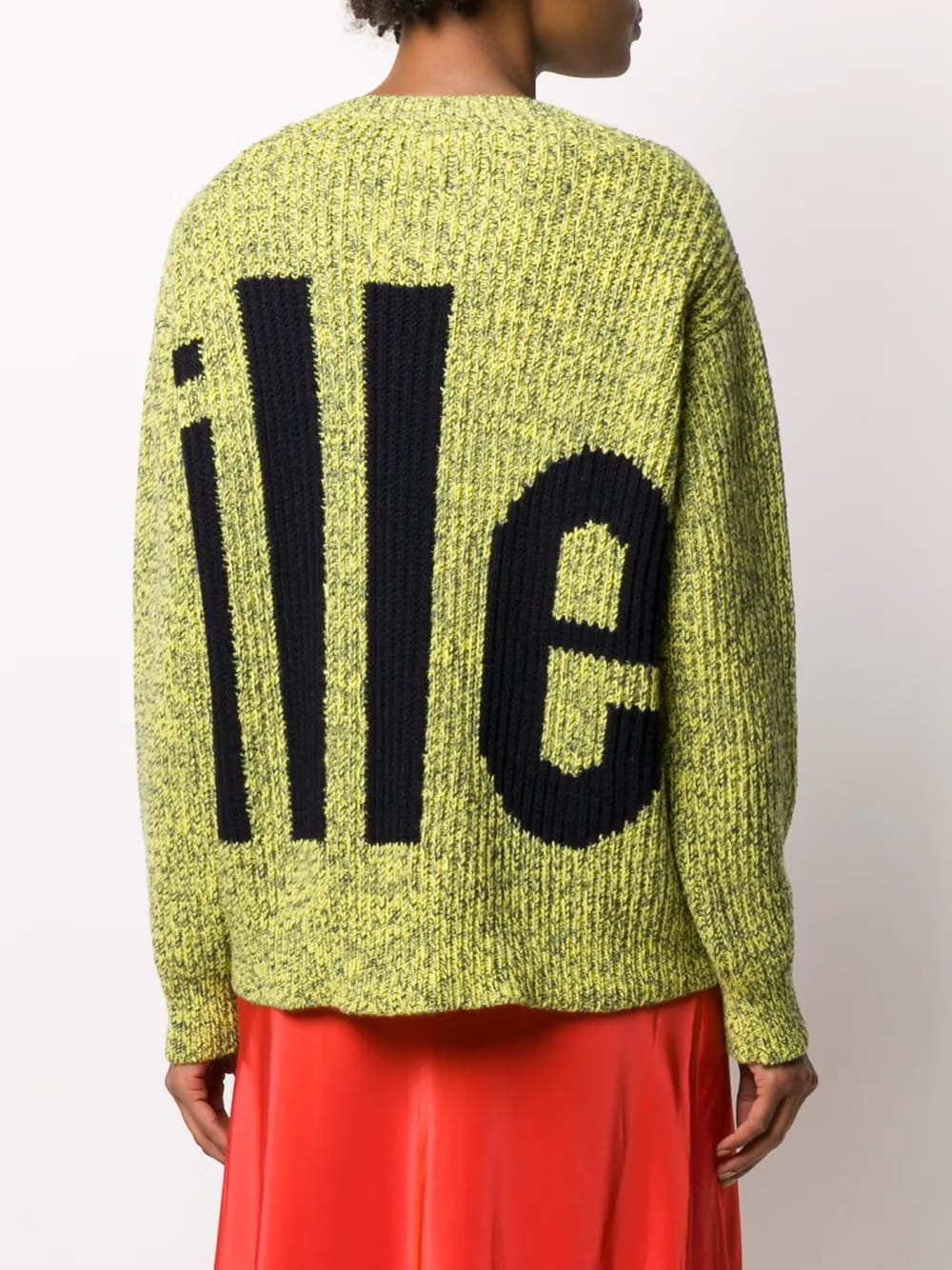 logo ribbed knit jumper