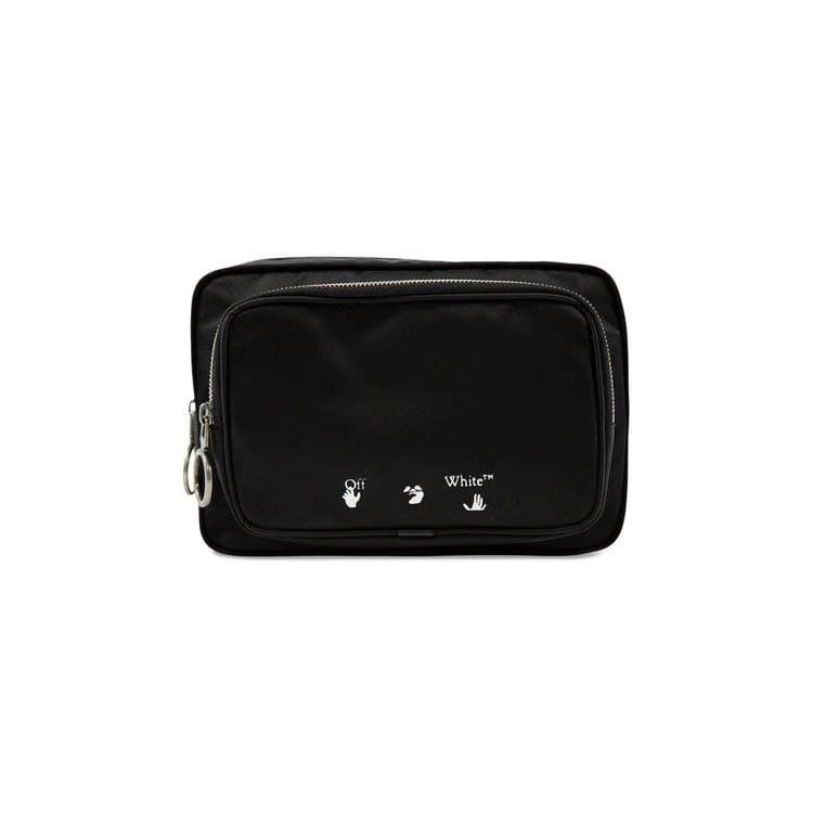 Off-White Logo Nylon Belt Bag Black/White