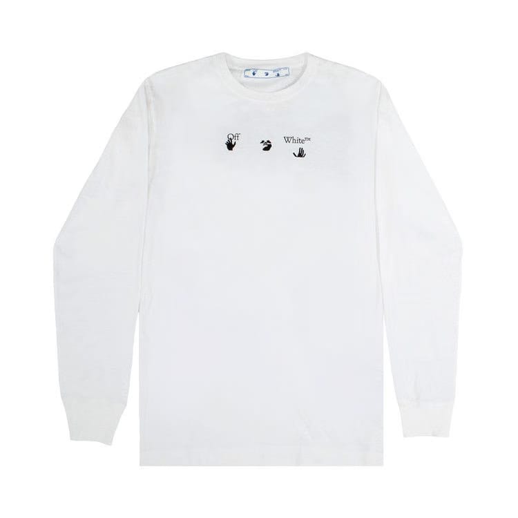 Off-White Marker Long-Sleeve Tee White/Blue