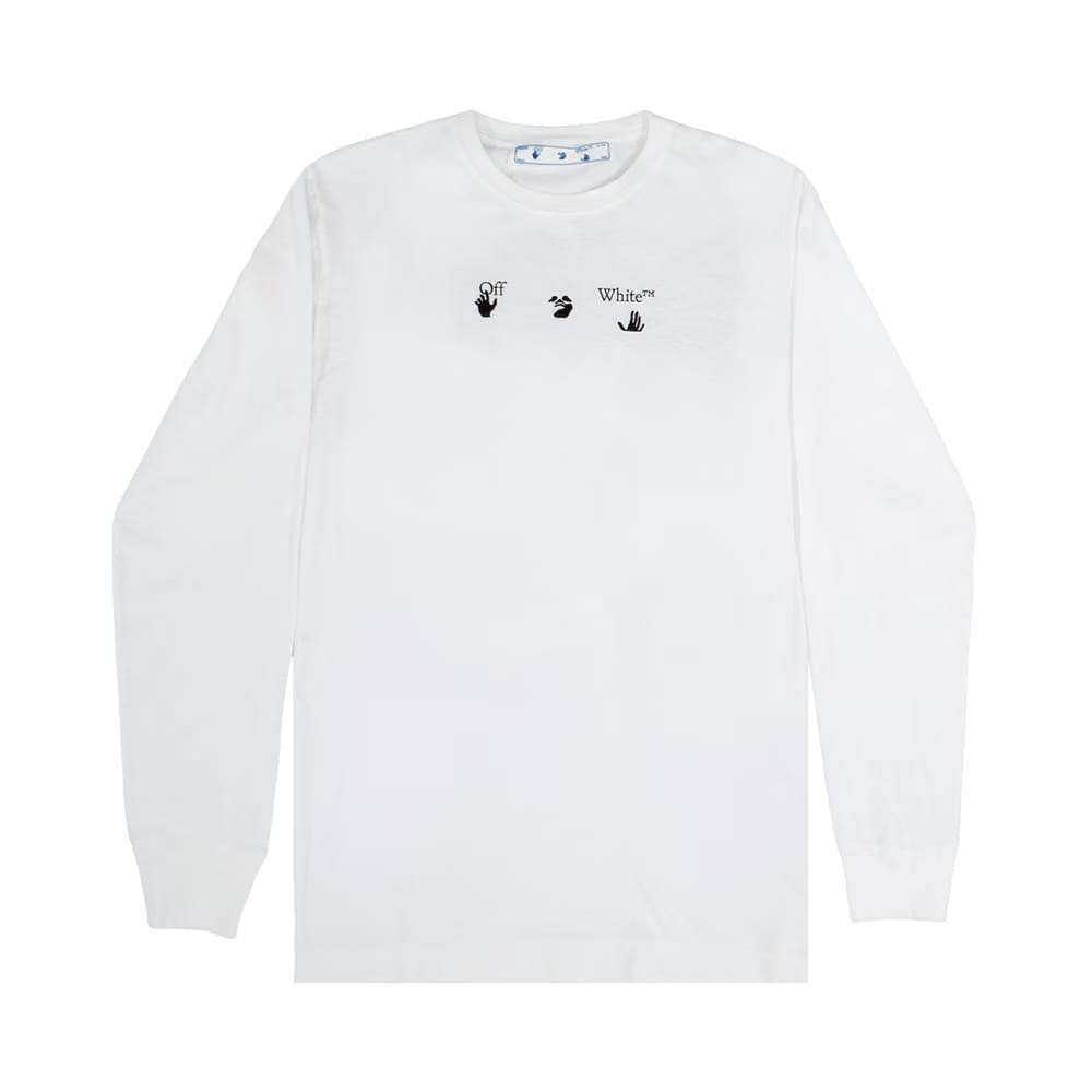 Off-White Marker Long-Sleeve Tee White/Blue
