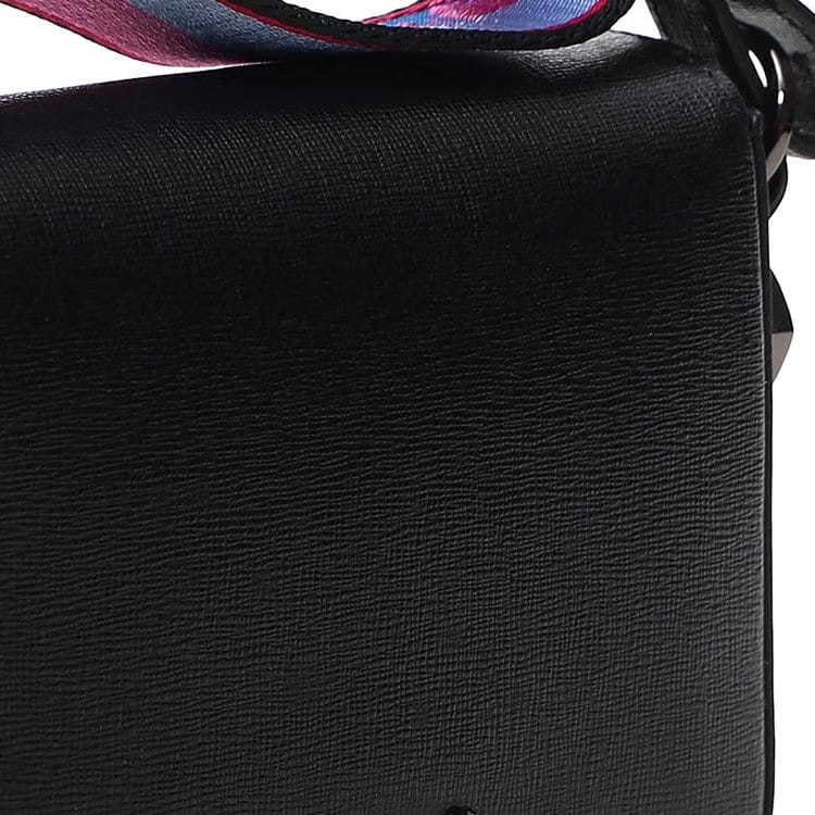 Off-White Diag Mini Flap Shoulder Bag Black/White