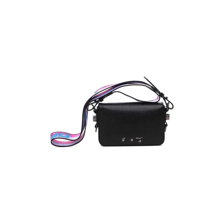 Off-White Diag Mini Flap Shoulder Bag Black/White