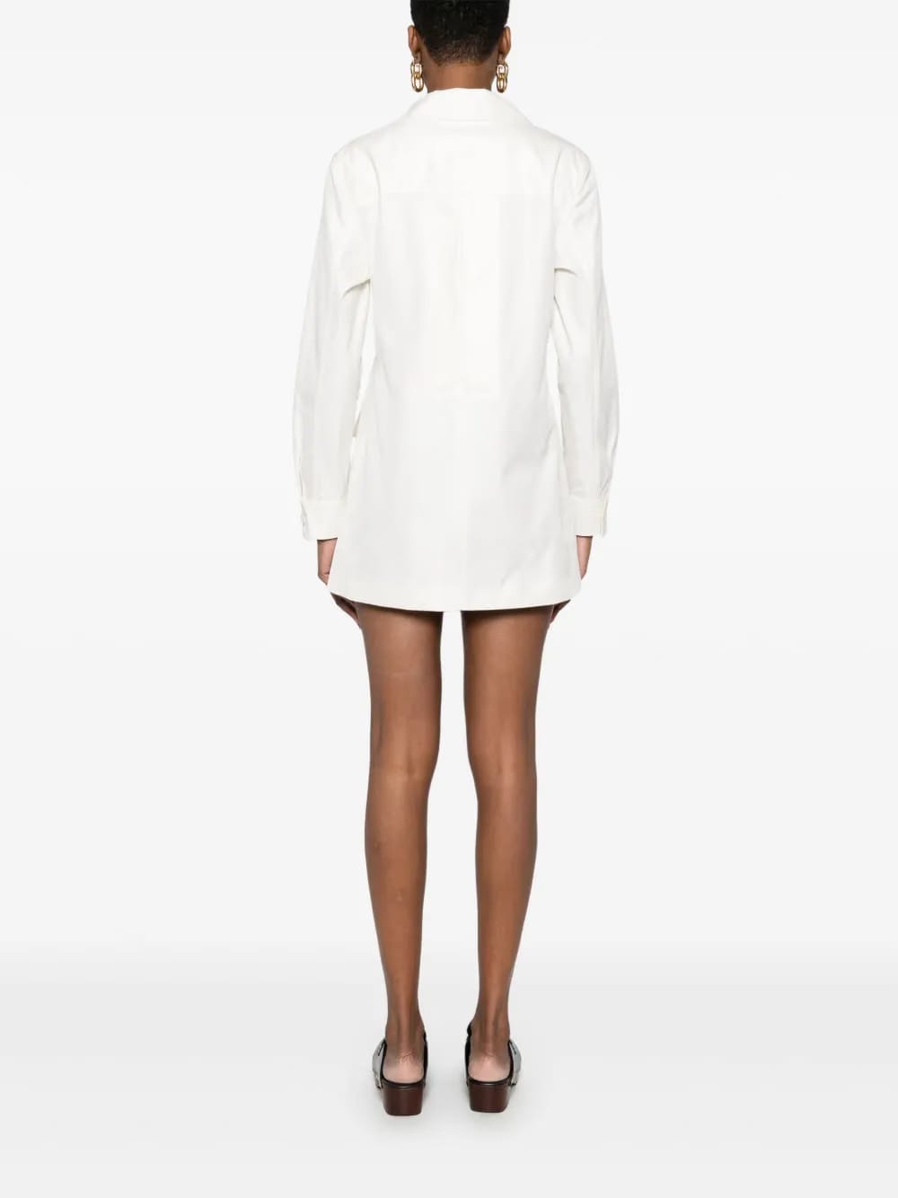 crossover-drawstring tunic