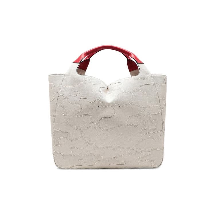 Valentino 07 Camouflage Edition Atelier Tote Bag White/Red