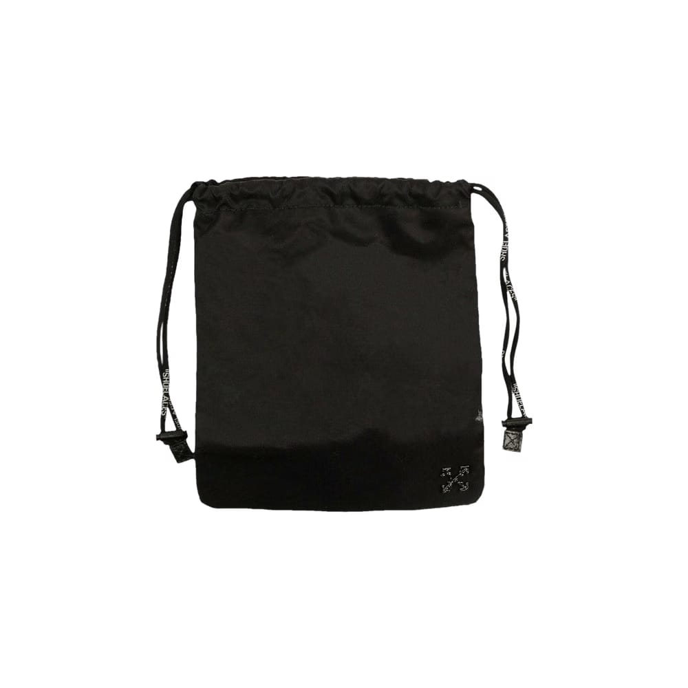 Off-White Nylon Drawstring Bag Black