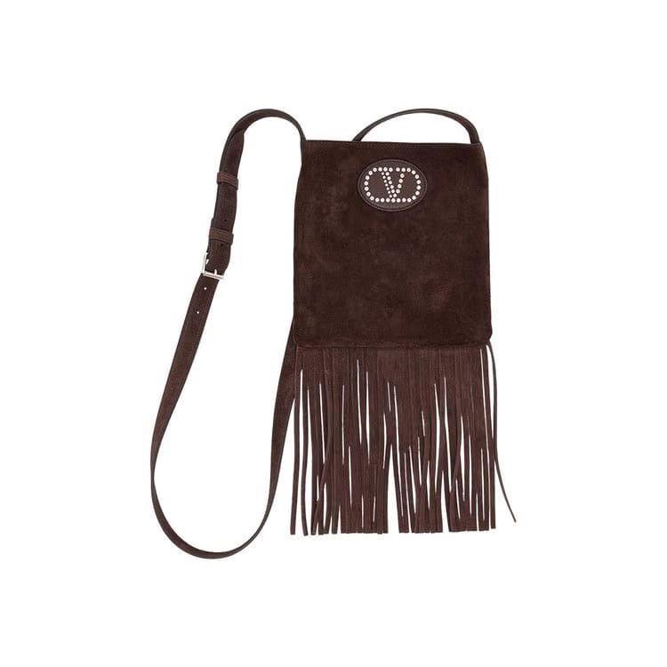 Valentino Nellcote Small Cross Body Bag Testa Di Moro/Fondant
