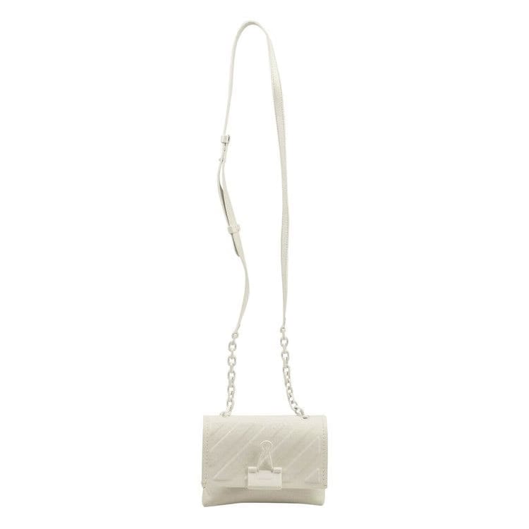 Off-White Diag Embossed Small Bag White