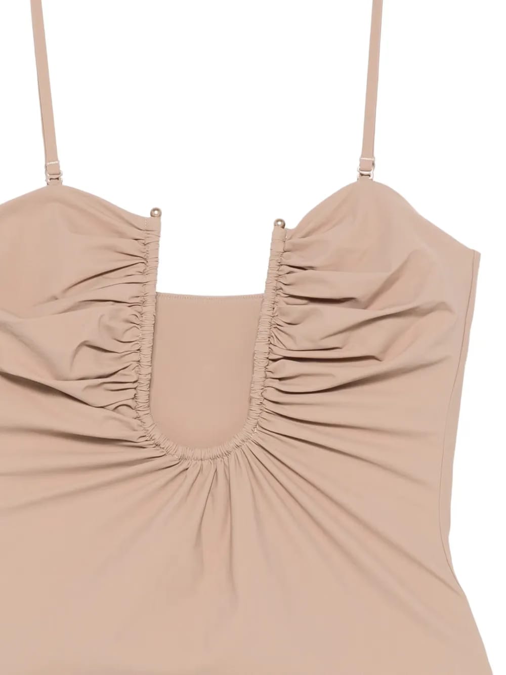 Arced ruched swimsuit