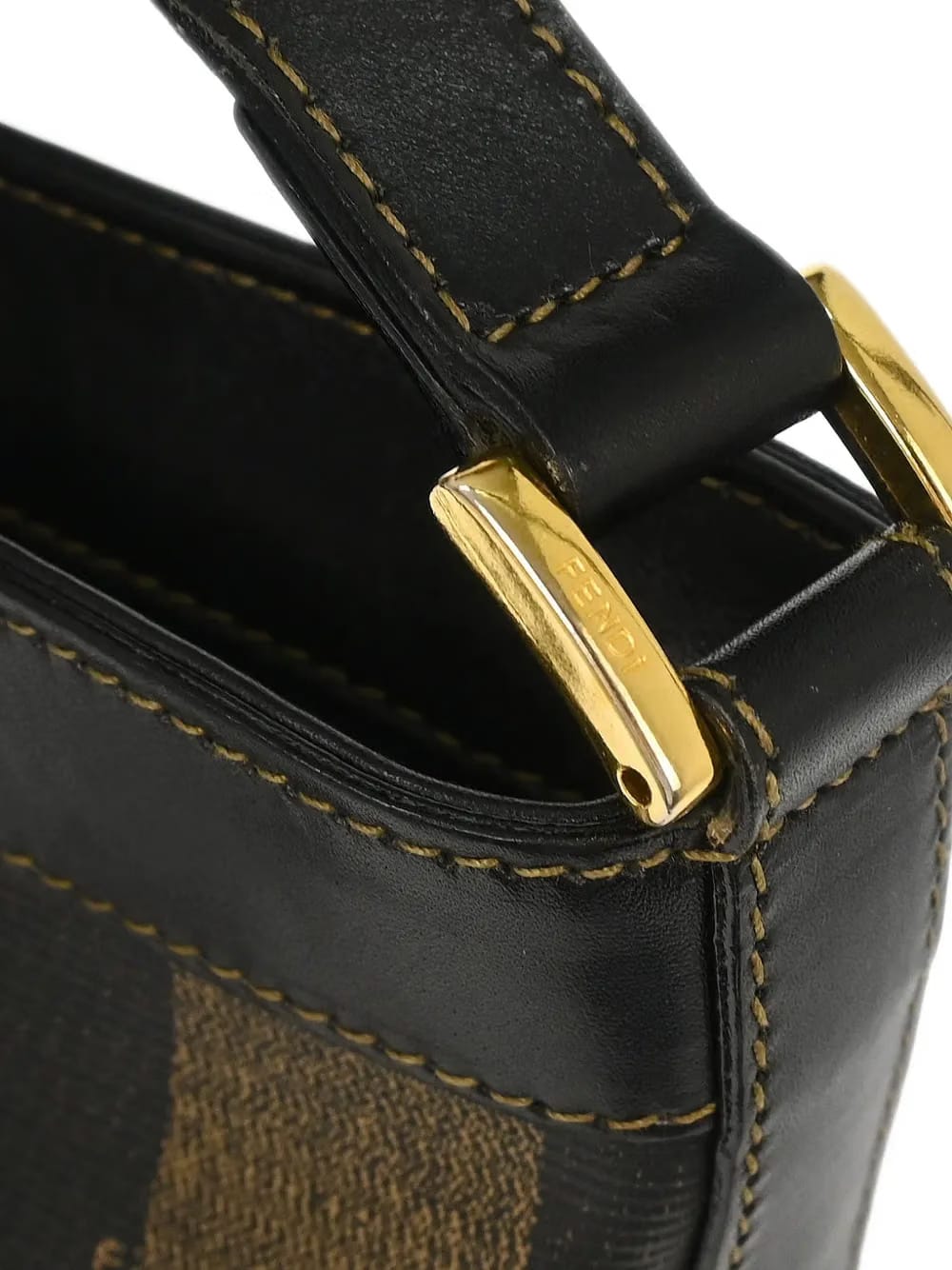 2007 Pequin striped-pattern shoulder bag