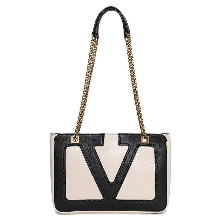 Valentino Viva Superstar Shoulder Bag Butter White/Black