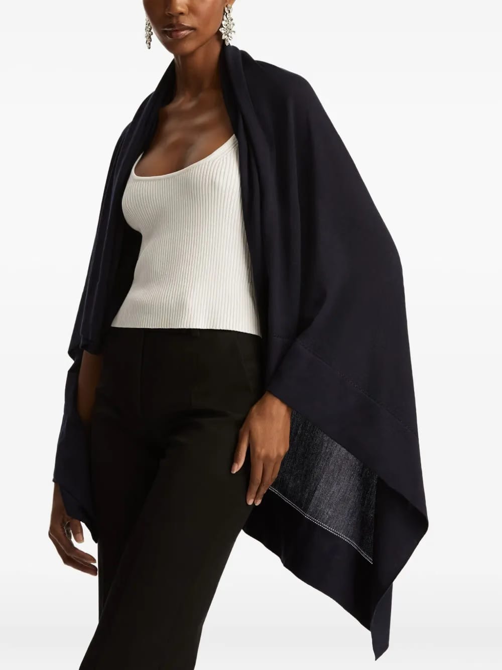 semi-sheer shawl