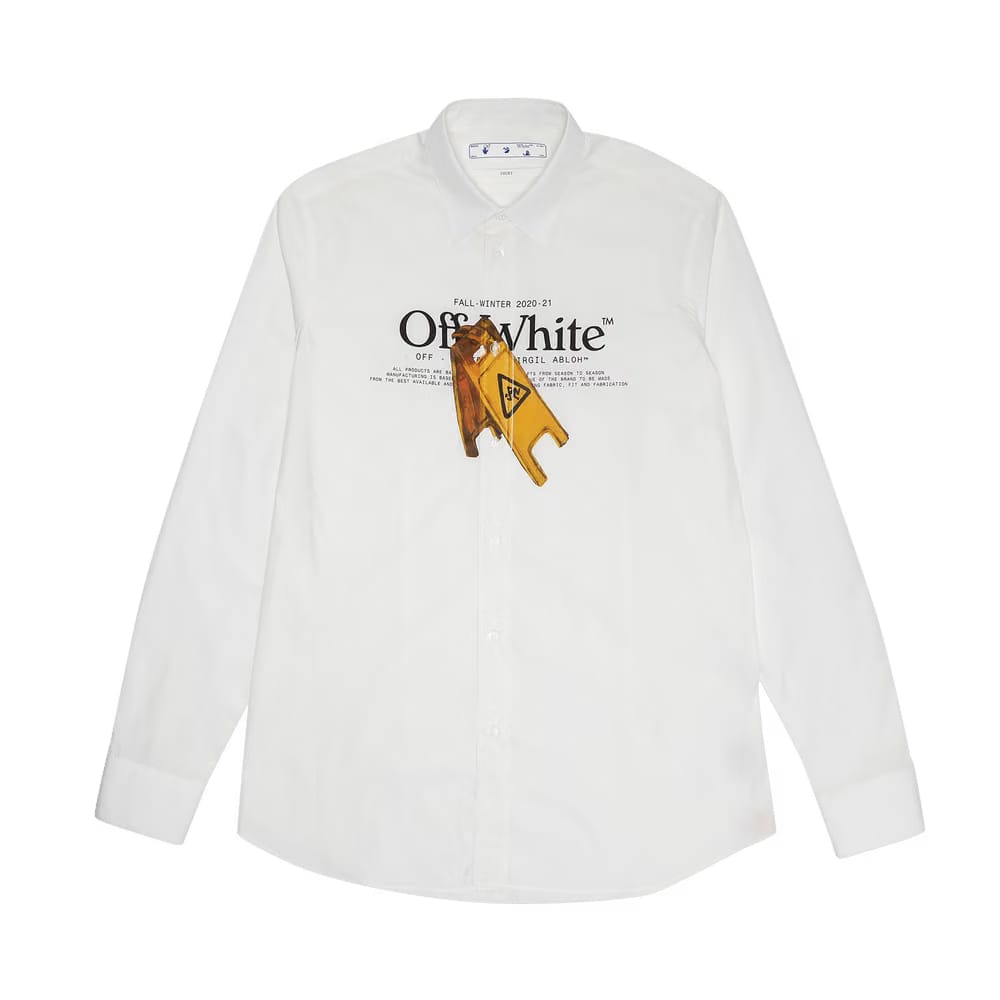 Off-White Pascal Wet Floor Print Shirt White/Yellow