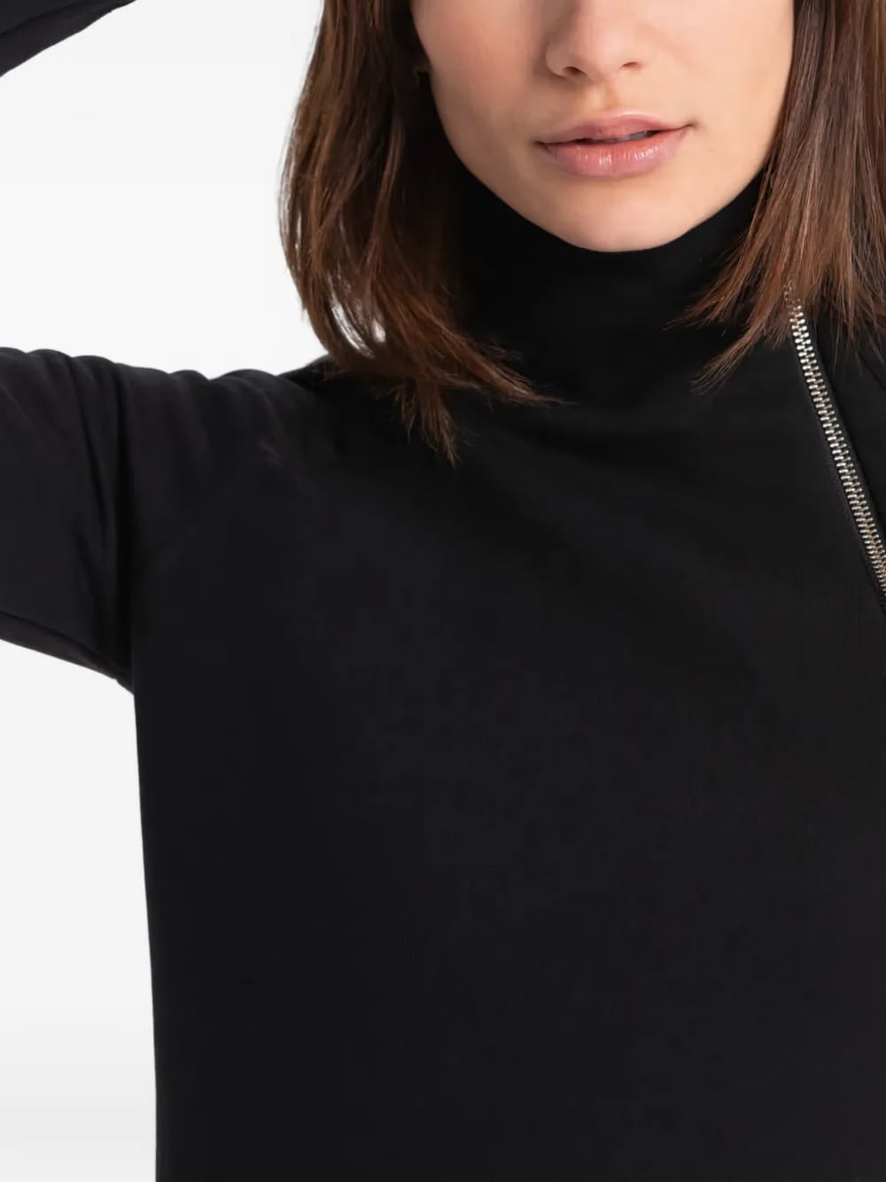 Alani turtle-neck zip-detail mini dress