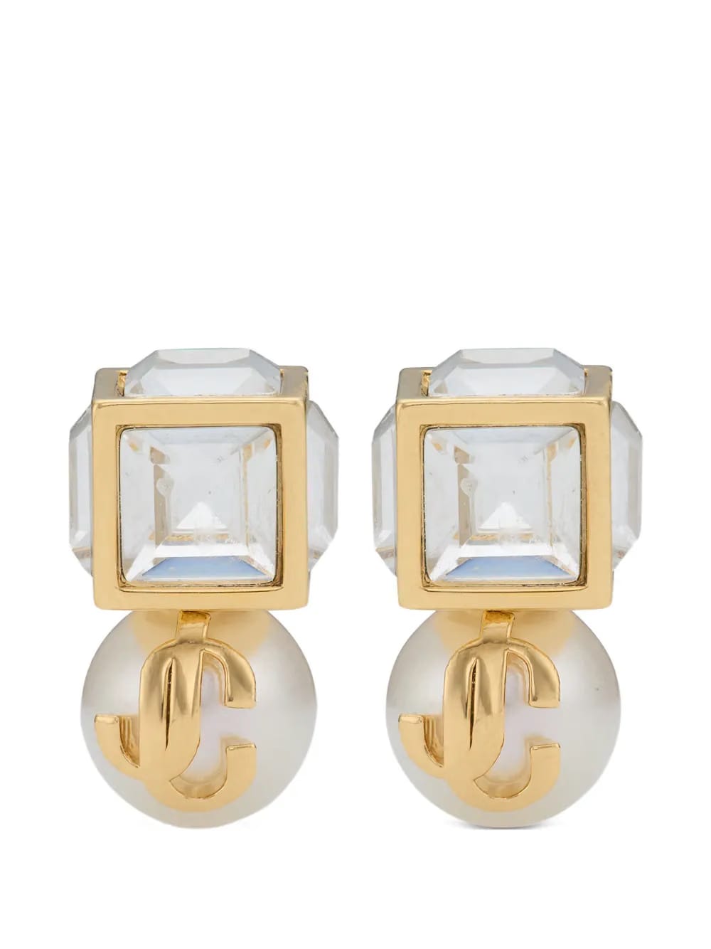 Pearl Cube studded earrings