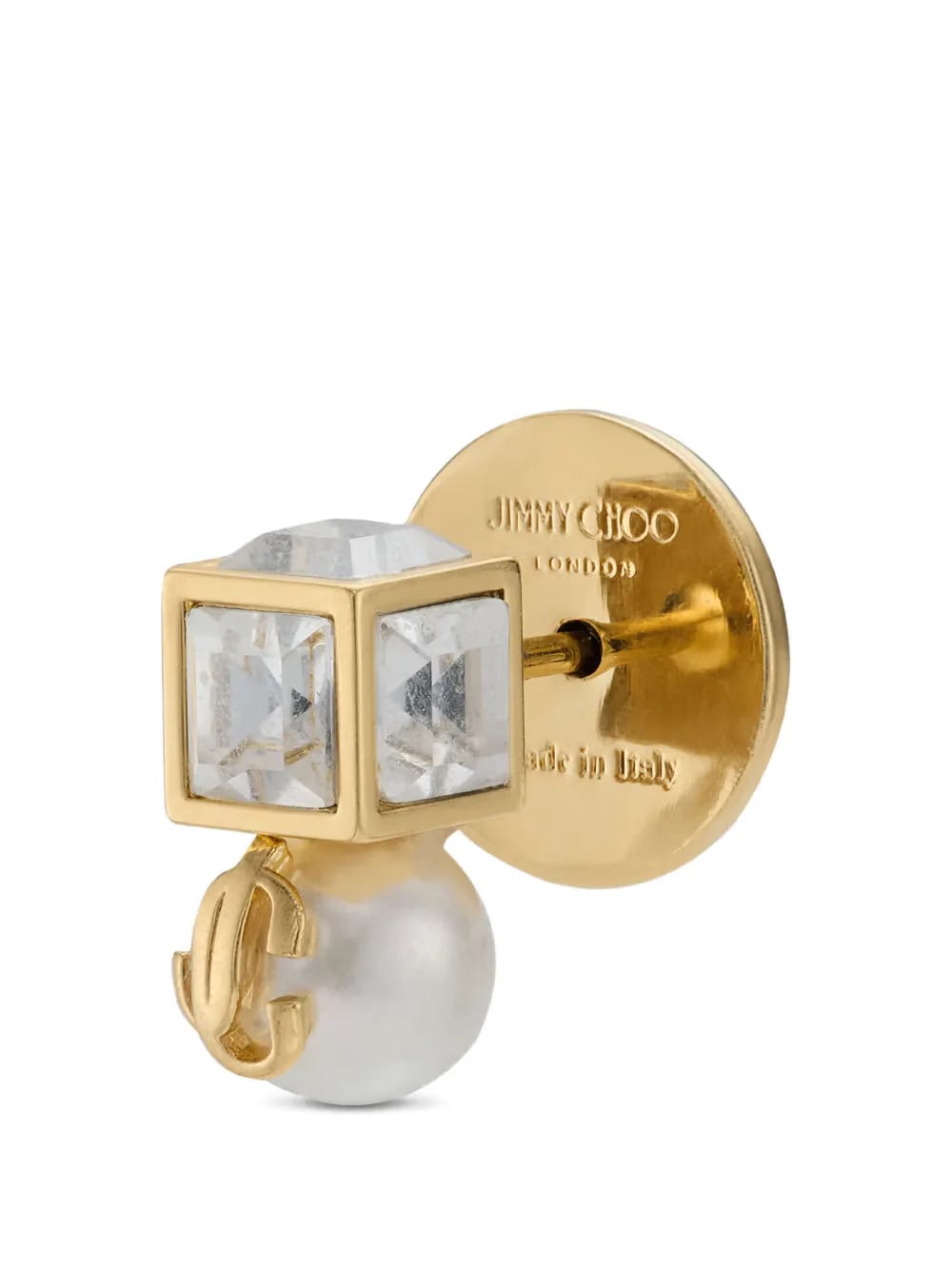 Pearl Cube studded earrings
