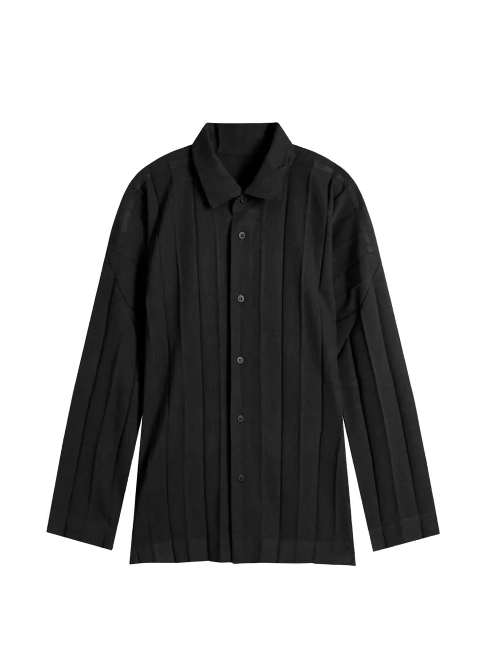 pleated button shirt