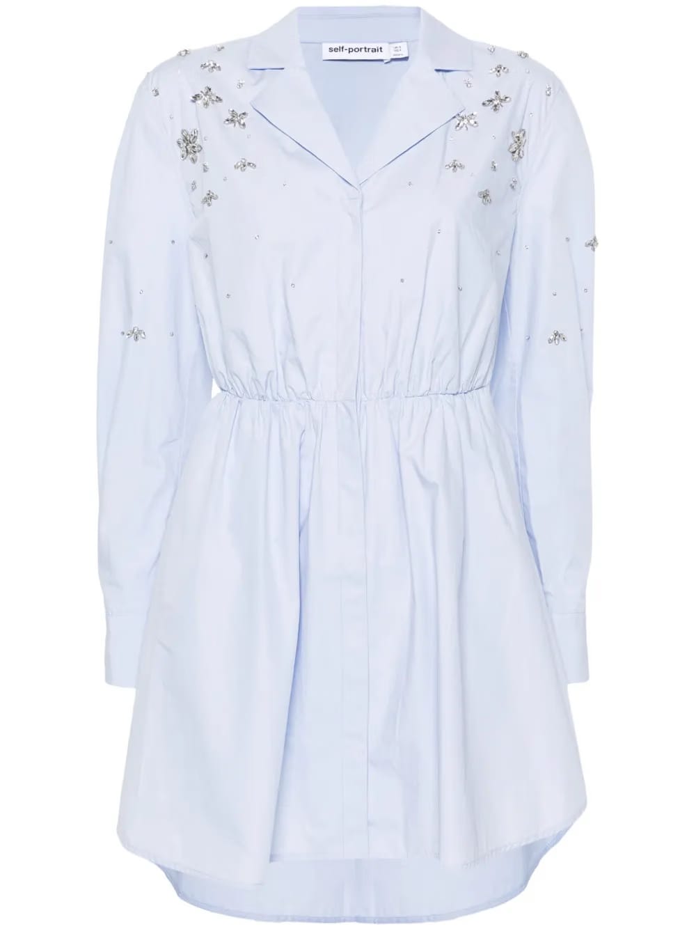 crystal-embellished shirtdress