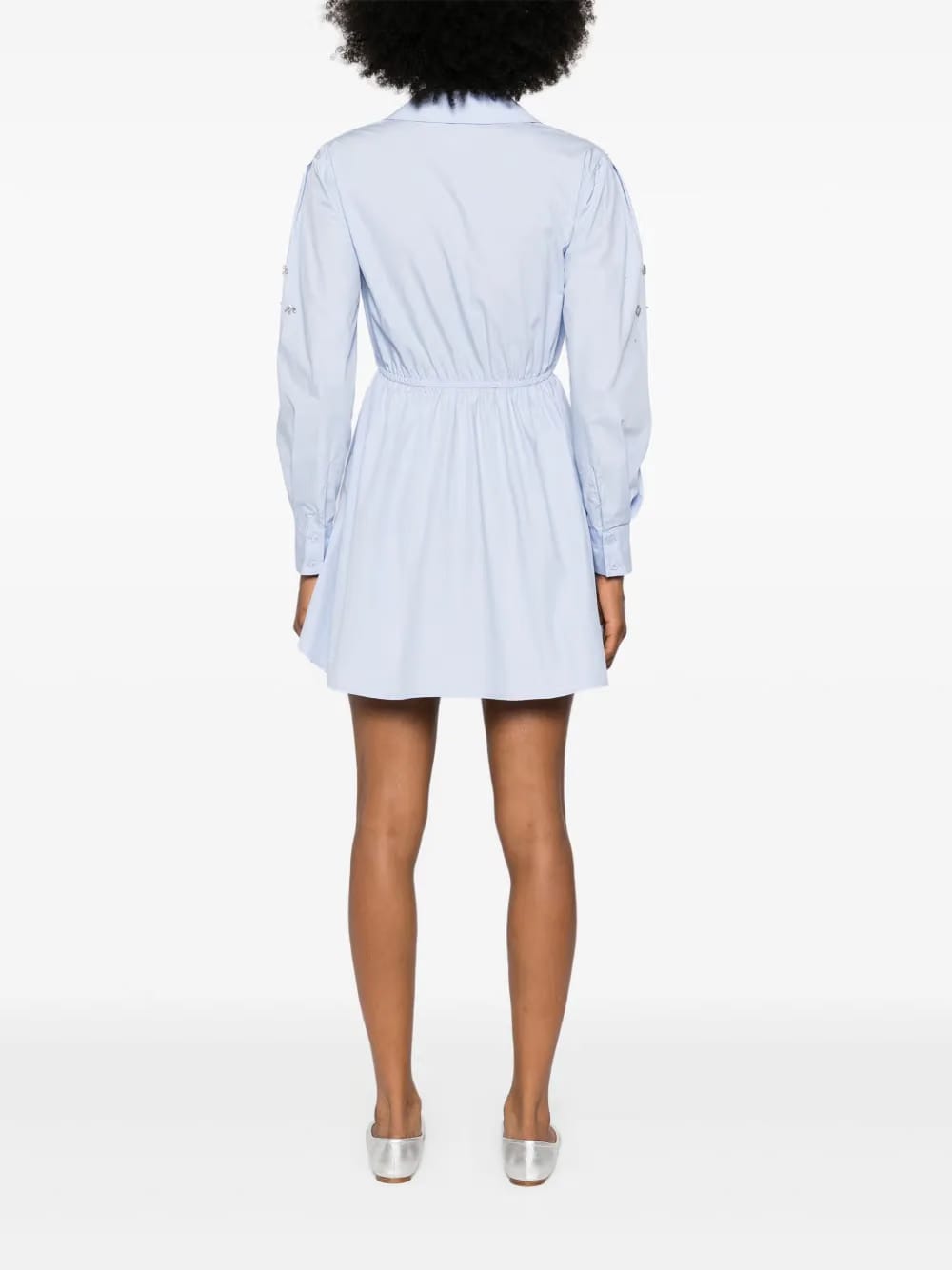 crystal-embellished shirtdress