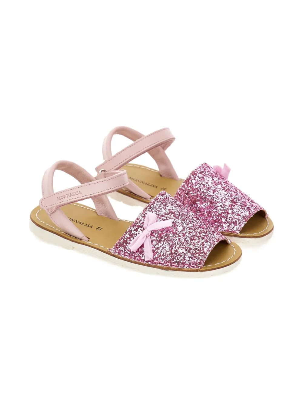 glitter bow sandal