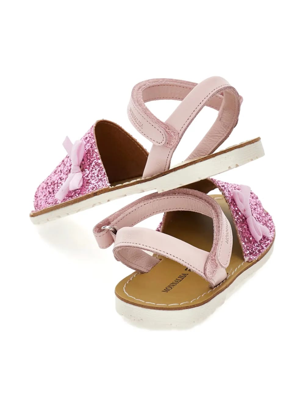 glitter bow sandal