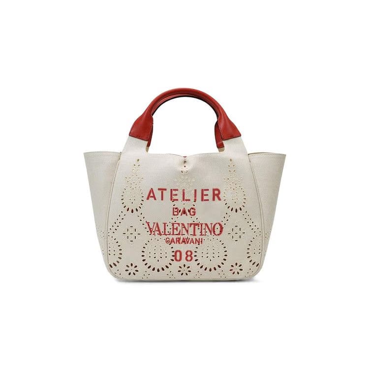 Valentino 08 San Gallo Edition Atelier Tote Bag Natural