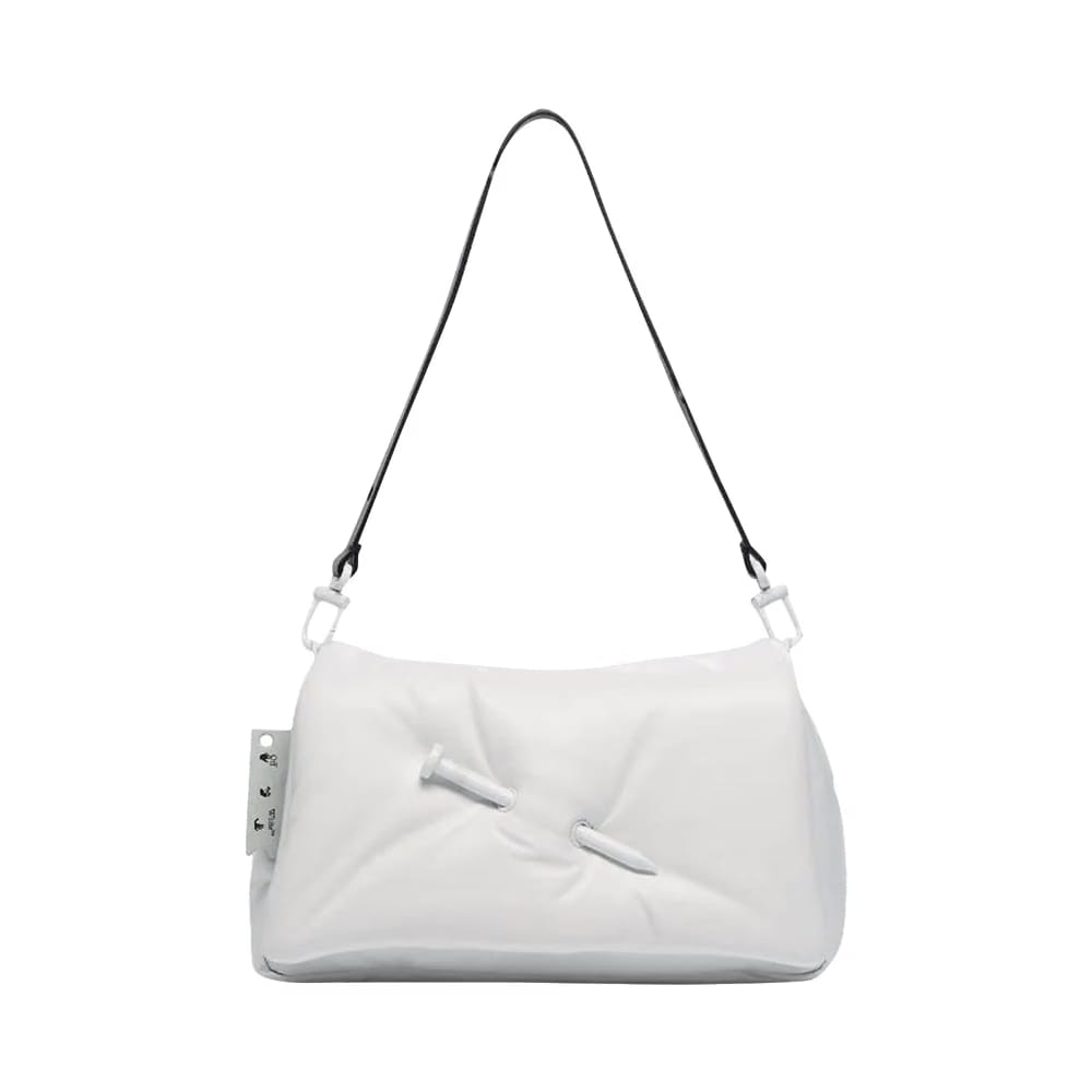 Off-White Nailed Slouchy Clutch White