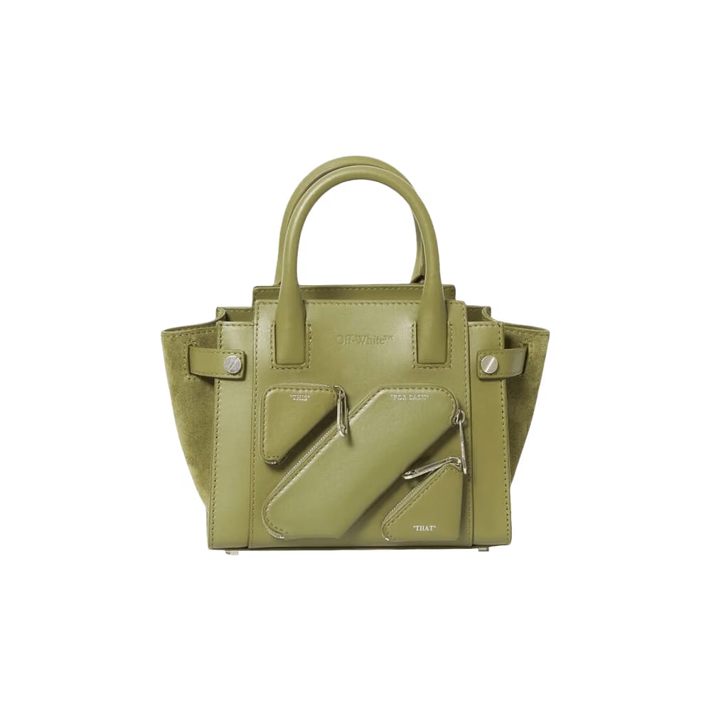 Off-White Small City Tote Bag Military