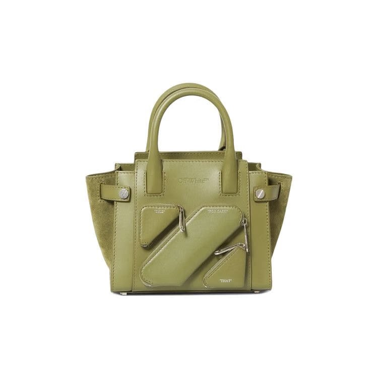 Off-White Small City Tote Bag Military