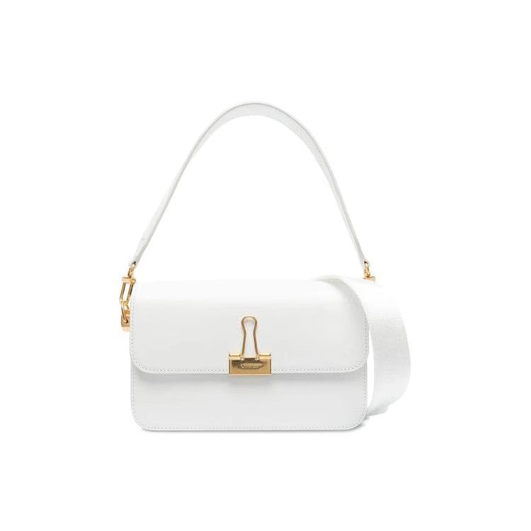 Off-White Binder Shoulder Bag White