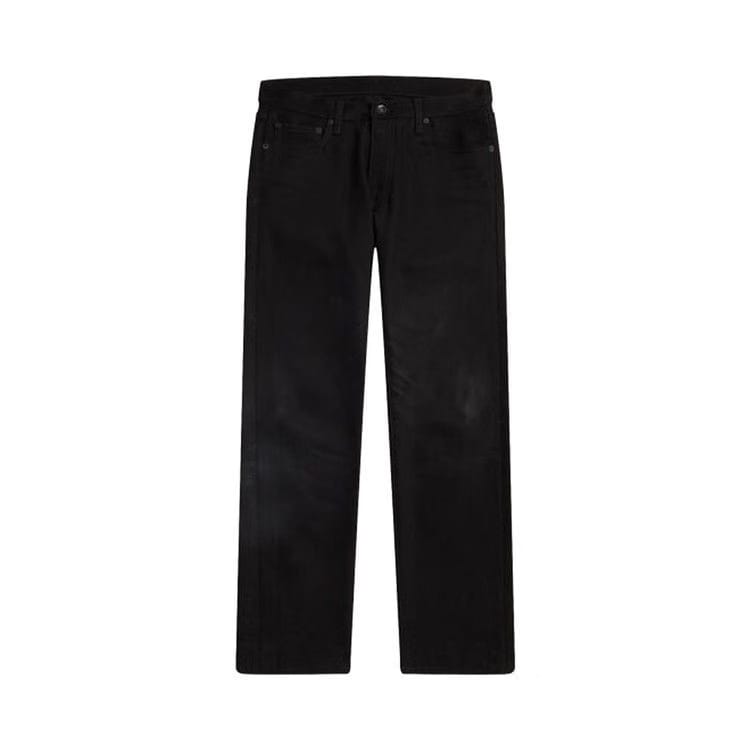 Off-White Diag Print Straight Leg Jeans Black/White