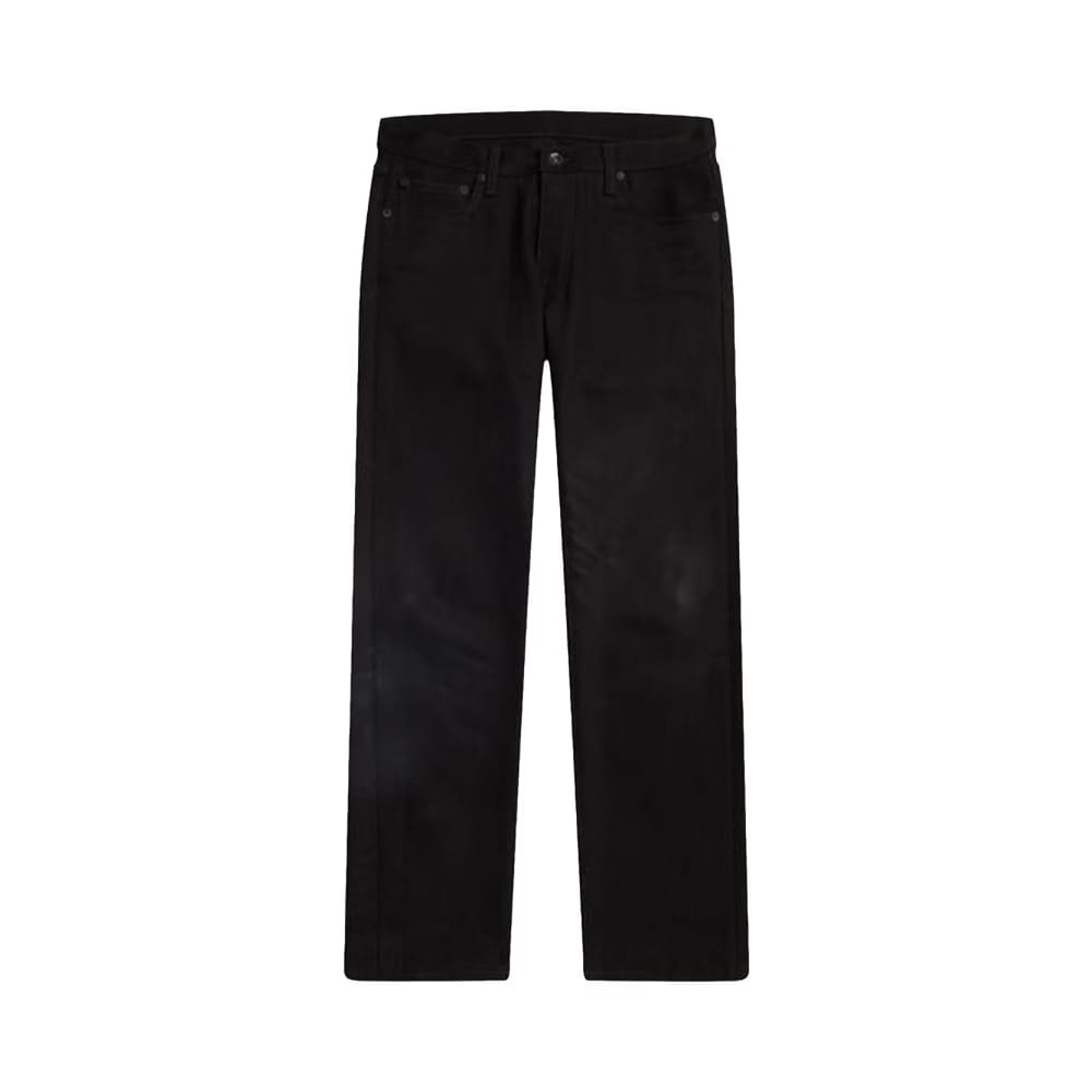 Off-White Diag Print Straight Leg Jeans Black/White