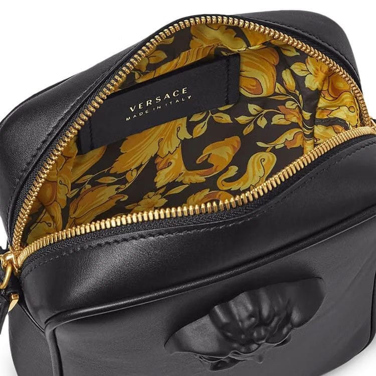 Versace La Medusa Leather Minibag Black/Versace Gold