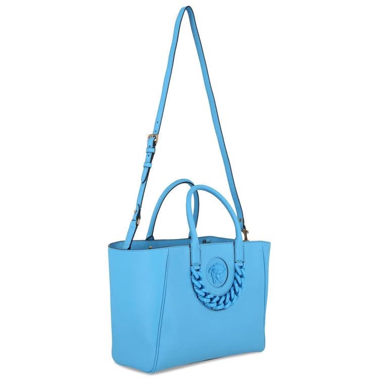 Versace La Medusa Medium Tote Bag Blue