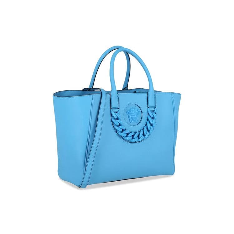 Versace La Medusa Medium Tote Bag Blue