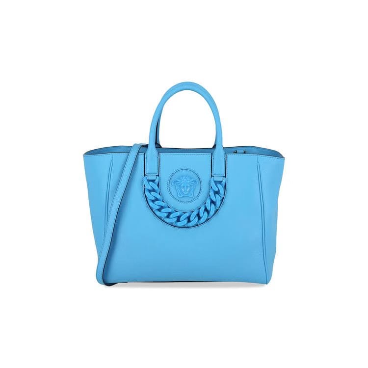 Versace La Medusa Medium Tote Bag Blue
