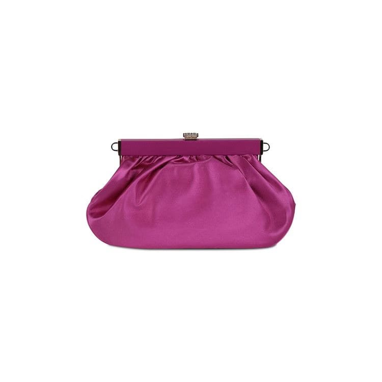 Versace Satin Crystal Medusa '95 Clutch Bright Pink