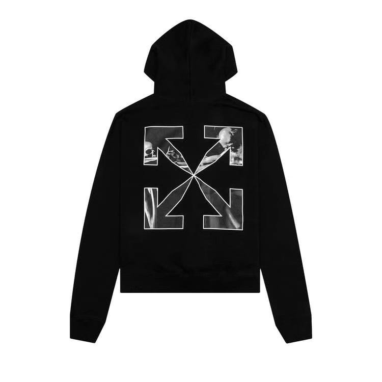 Off-White Caravag Arrow Over Hoodie Black/White