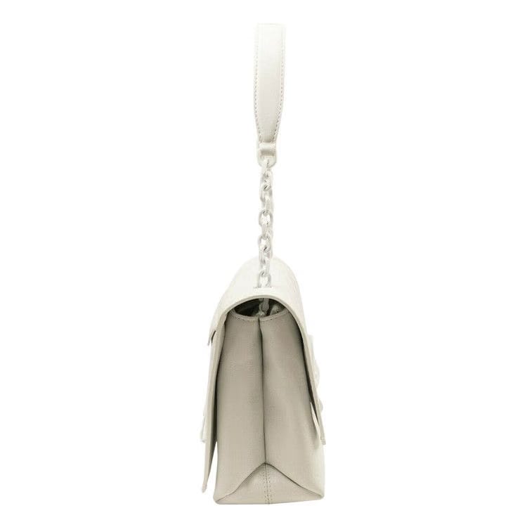 Off-White Diag Embossed Medium Bag White