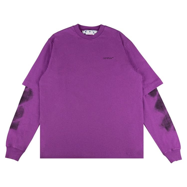Off-White Jumbo Arrow Double Long-Sleeve T-Shirt Orchid/Black