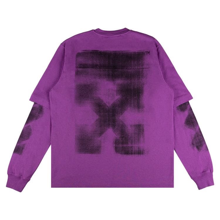 Off-White Jumbo Arrow Double Long-Sleeve T-Shirt Orchid/Black