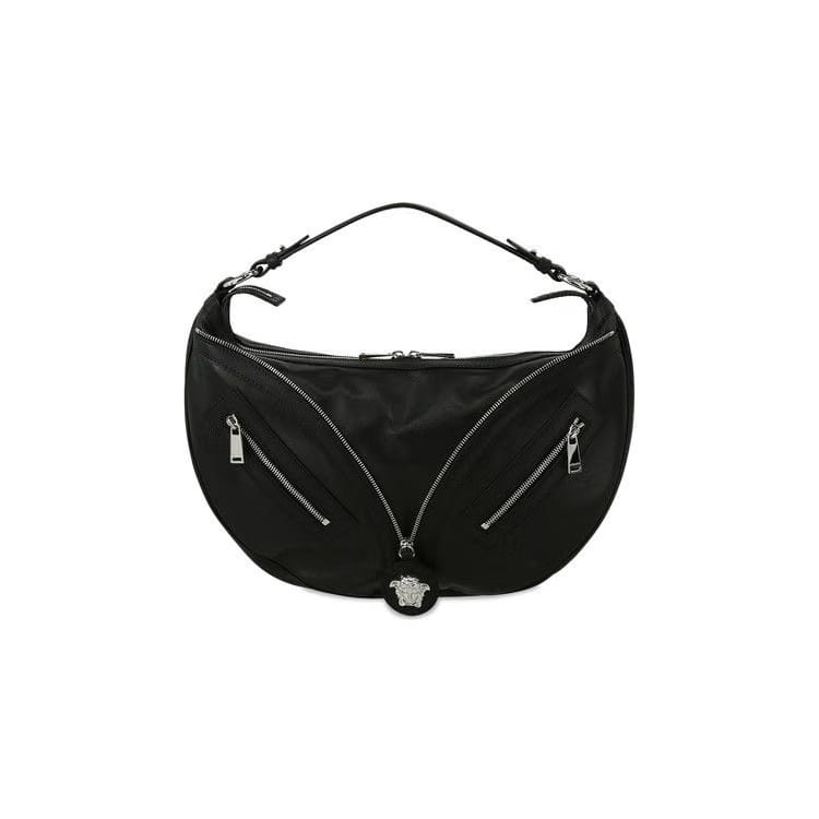 Versace Repeat Hobo Bag Black/Palladium