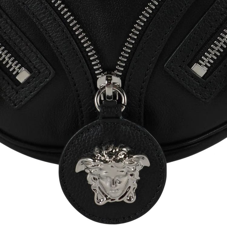 Versace Mini Repeat Shoulder Bag Black/Palladium