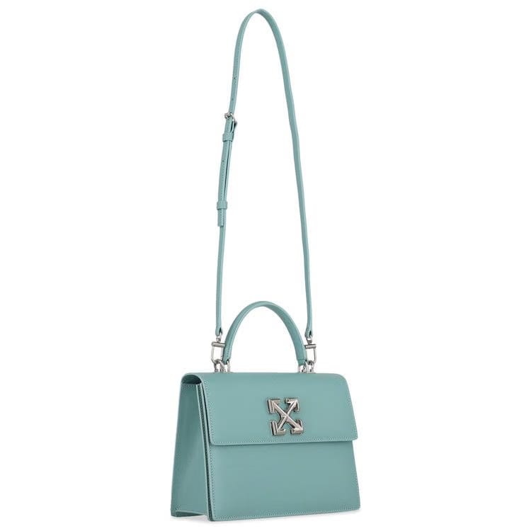 Off-White Jitney 2.8 Leather Shoulder Bag Light Blue