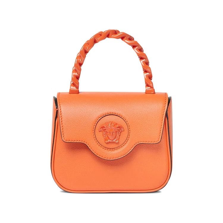 Versace Mini Top Handle Orange/Versace Gold