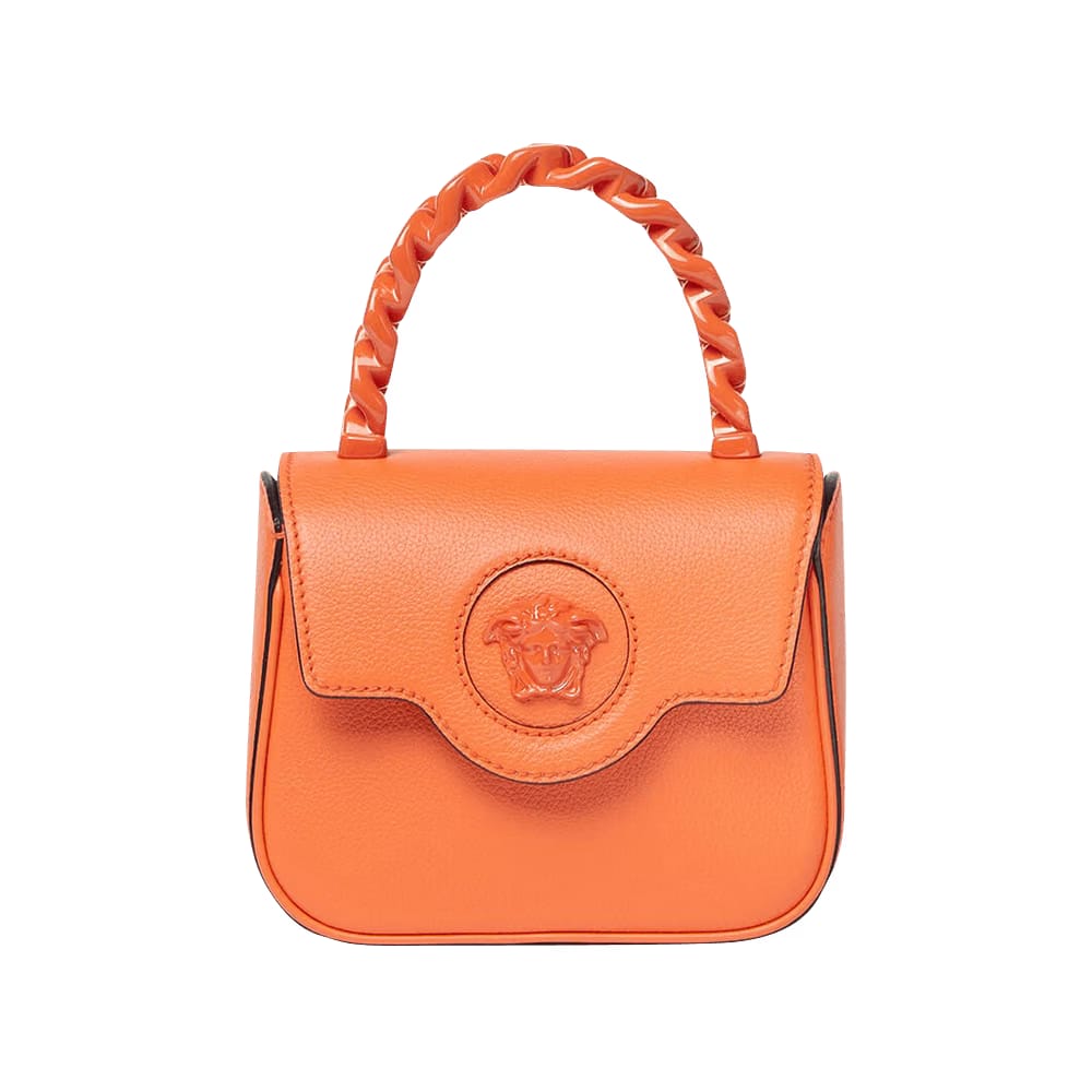 Versace Mini Top Handle Orange/Versace Gold